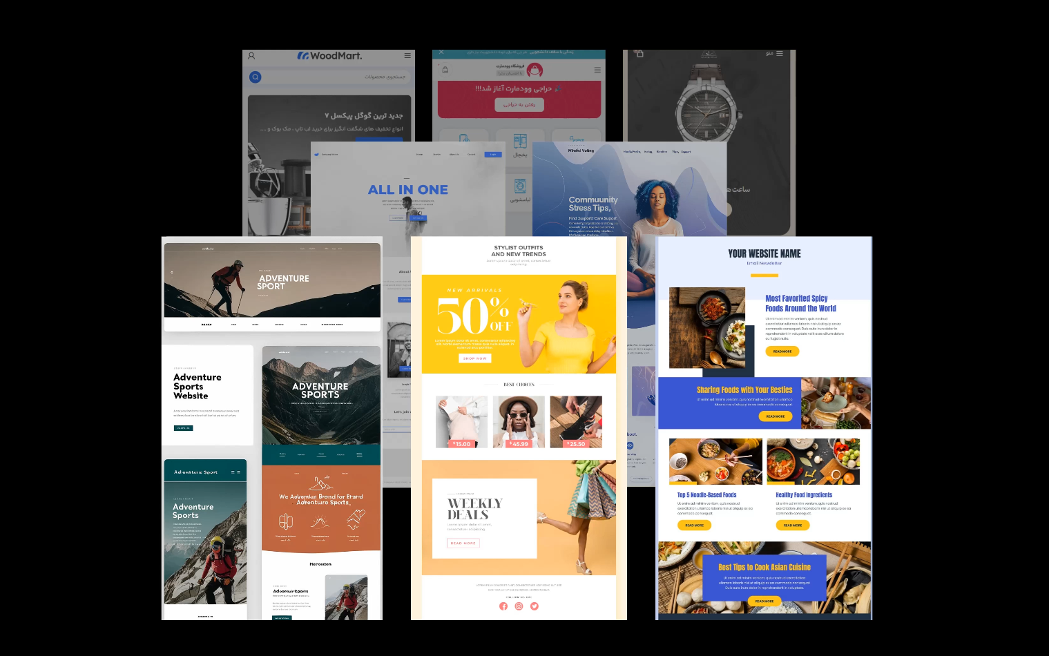 Creative website design examples